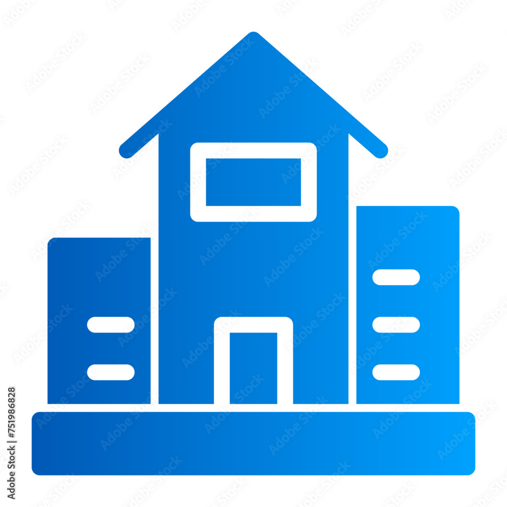 This is the Apartment icon from the Holidays icon collection with an Solid Gradient style This is the Apartment icon from the Holidays icon collection with an Solid Gradient style