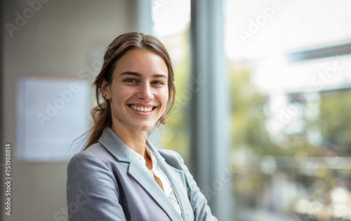 portrait of a happy business woman