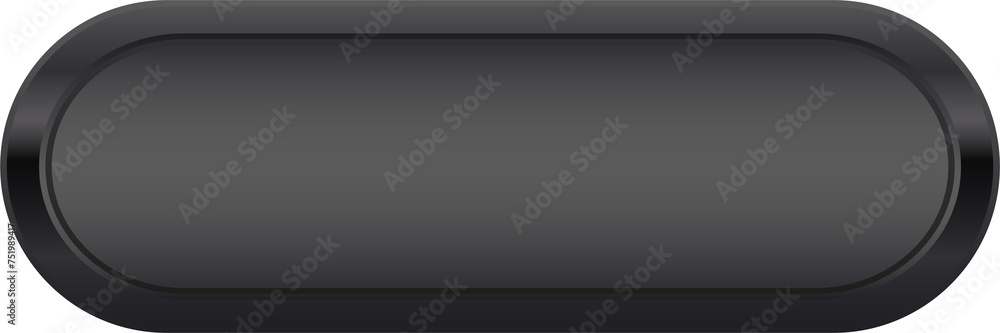 Black button for mobile, web, or video games. GUI elements. Black button for mobile, web, or video games. GUI elements.