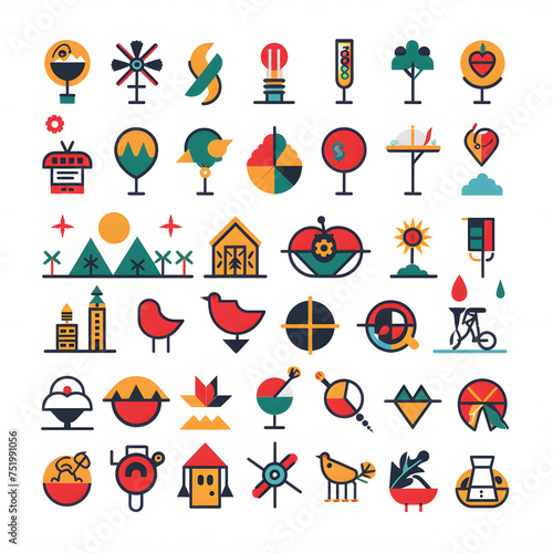 Versatile Vector Pictograms Collection for Universal Concepts and Themes