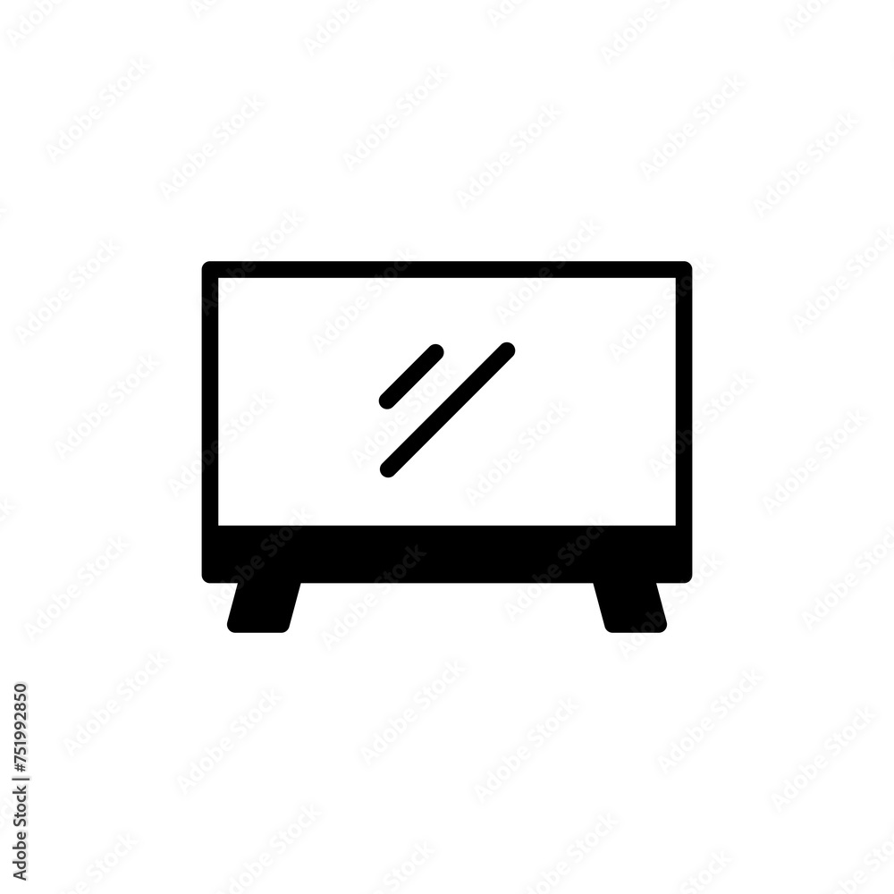 TV icon vector isolated on white background. Television icon TV icon vector isolated on white background. Television icon