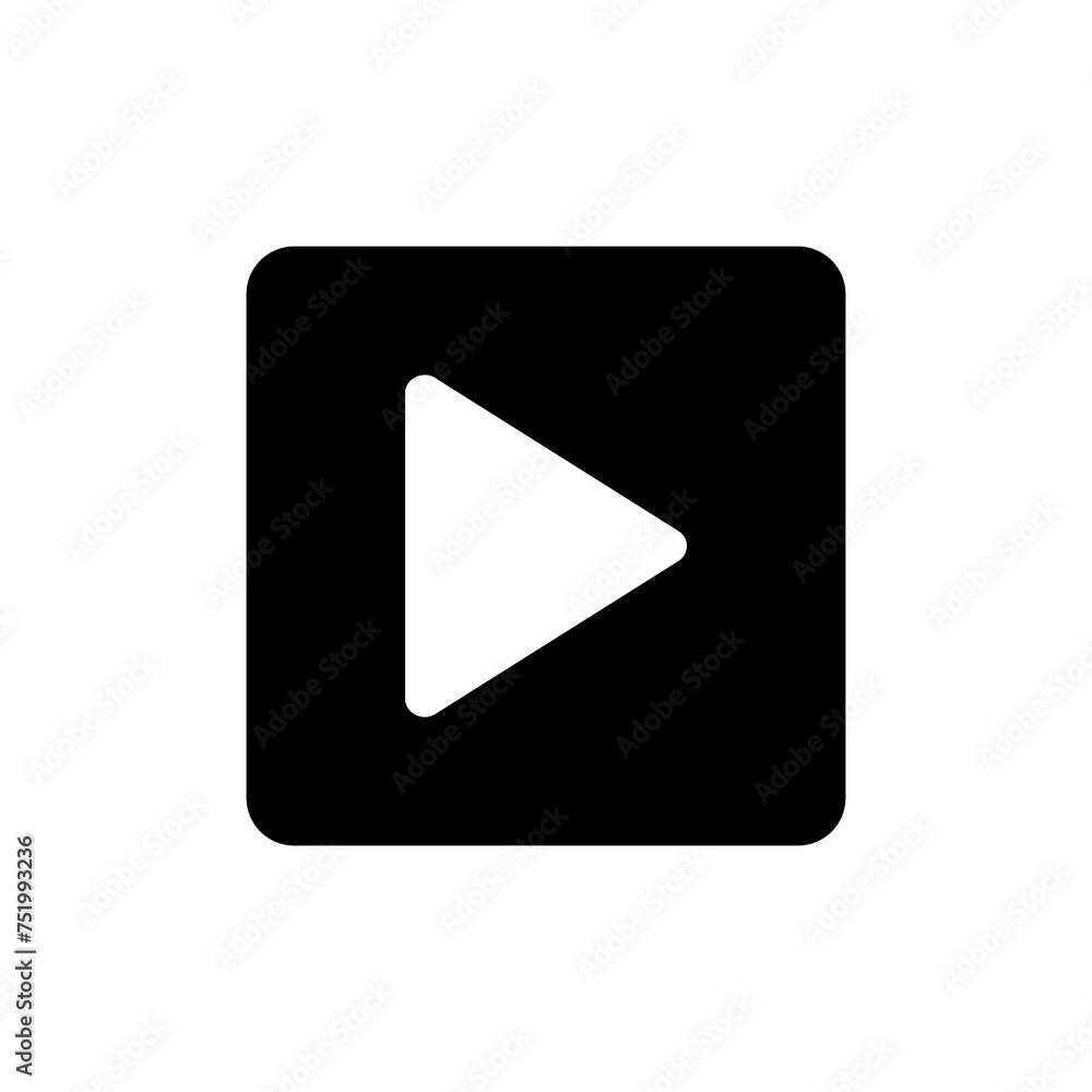 play Icon vector isolated on white background. Play button vector icon. Video icon vector play Icon vector isolated on white background. Play button vector icon. Video icon vector