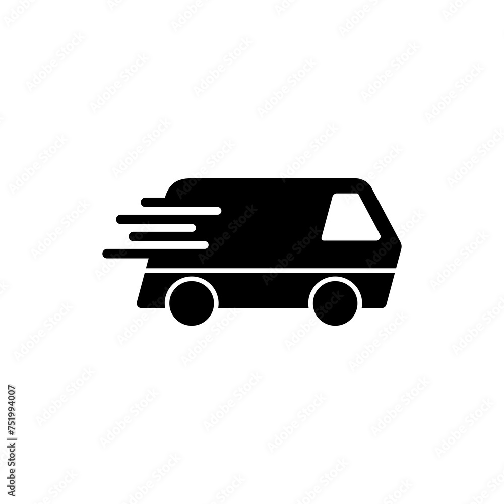 Delivery Icon vector isolated on white background. Fast Delivery Icon. Fast shipping delivery truck. Truck icon delivery Delivery Icon vector isolated on white background. Fast Delivery Icon. Fast shipping delivery truck. Truck icon delivery