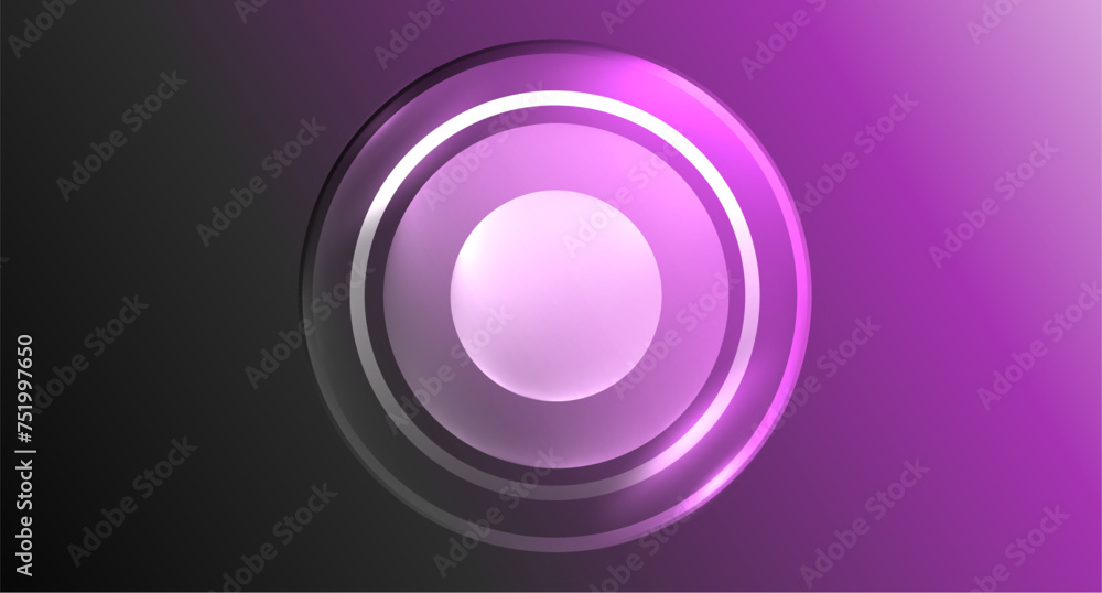 Neon glass circle copyspace for your text or product presentation geometric background. Vector illustration For Wallpaper, Banner, Background, Card, Book Illustration, landing page Neon glass circle copyspace for your text or product presentation geometric background. Vector illustration For Wallpaper, Banner, Background, Card, Book Illustration, landing page