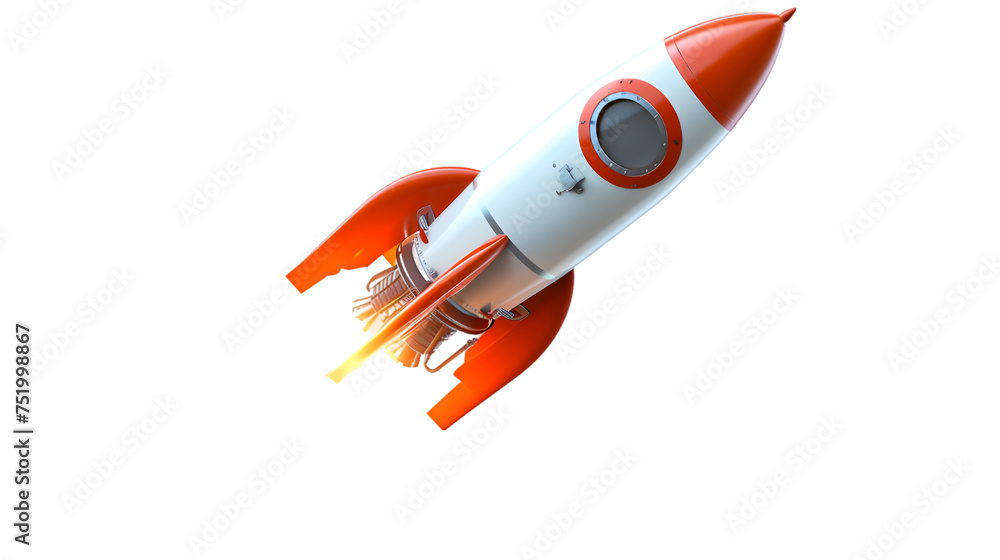 Rocket isolated on transparent background Rocket isolated on transparent background