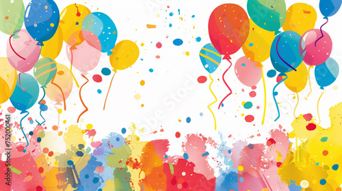 colorful party balloons.