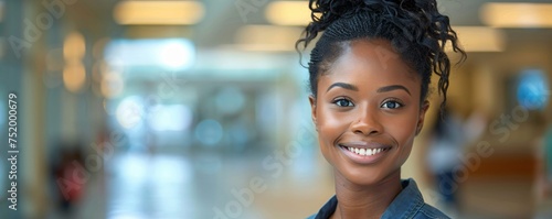 Radiant Healthcare Professional Celebrating World Health Day with Joy and Optimism
 photo