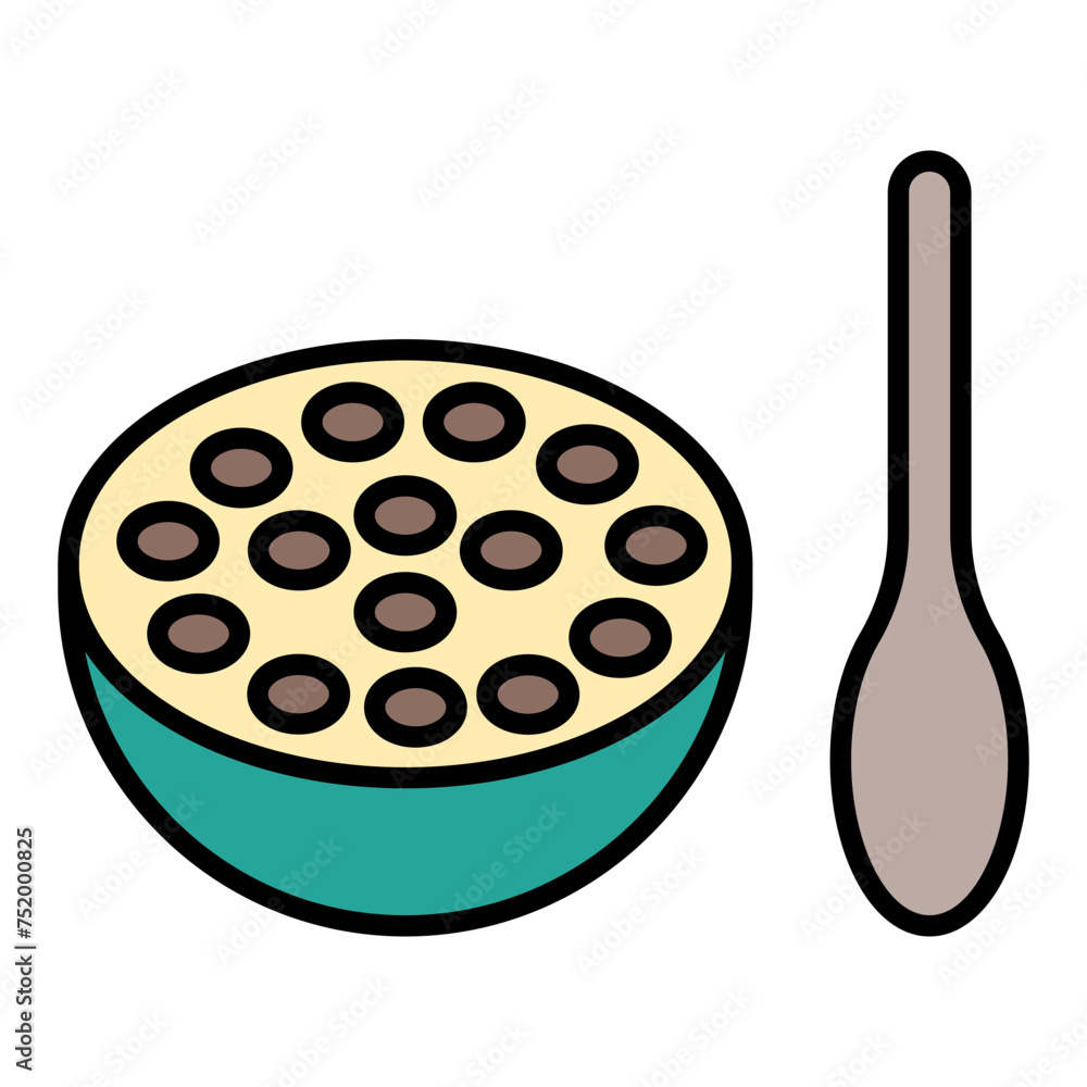 Lentils line filled icon Lentils line filled icon