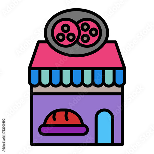   Bakery line filled icon