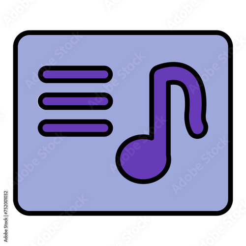   Picnic Playlist line filled icon