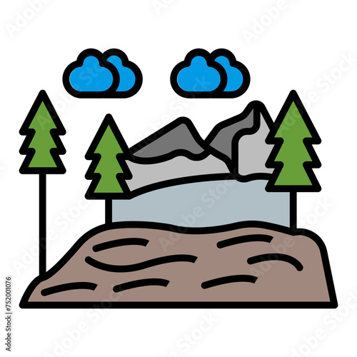   Lakeside Picnic line filled icon