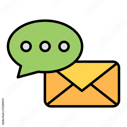 chat line filled icon