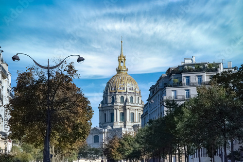 Paris, the Invalides dome, beautiful monument
 photo