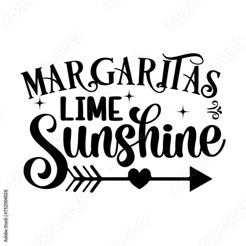 Margaritas Lime Sunshine SVG Cut File