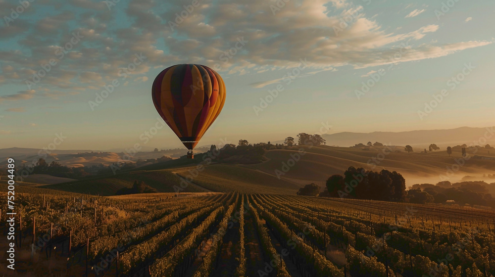 Obraz premium Unique and beautiful design large balloon in sky.