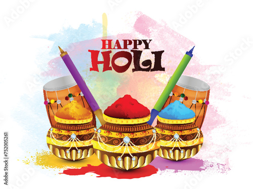 Holi indian festival background photo