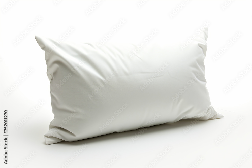 A white pillow isolated on white background A white pillow isolated on white background