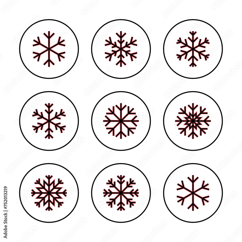 Snow icon vector illustration. snowflake sign and symbol Snow icon vector illustration. snowflake sign and symbol