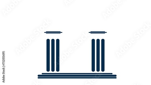 law animation video in a flat design illustration