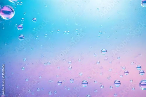 water drops on blue background