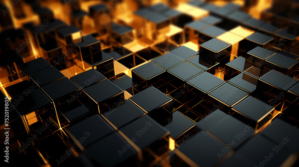 Obraz premium Abstract 3d geometric shapes background