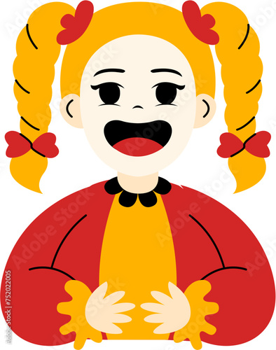 Cute Clown April Fools Day Illustration