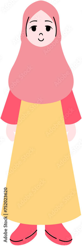 Muslim Girl Illustration Muslim Girl Illustration