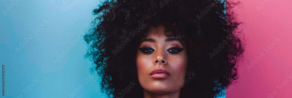 Portrait of a young woman from the 70s Portrait of a young woman from the 70s