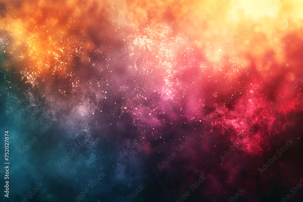 Abstract color gradient background, modern background and film grain texture with haze and veil, template with elegant concept and rainbow color scheme for design.
