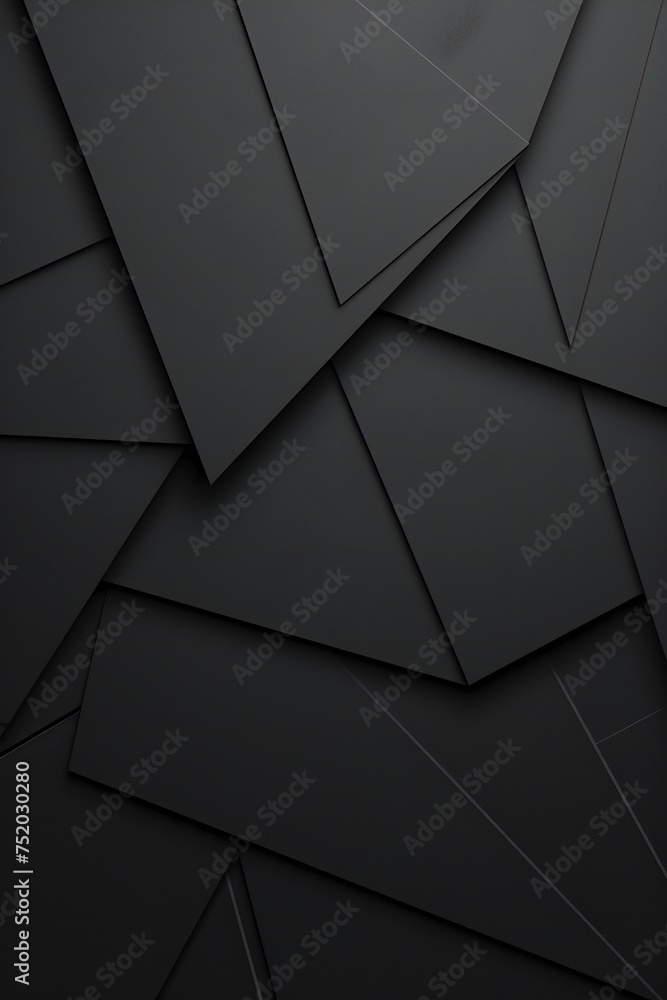Simple minimalist 2d black flat background Generative Ai 