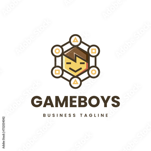 game boy logo vector