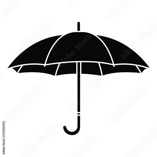 Umbrella icon. Protection parasol symbol. Rain weather signs. Season symbols. Rainy icons.