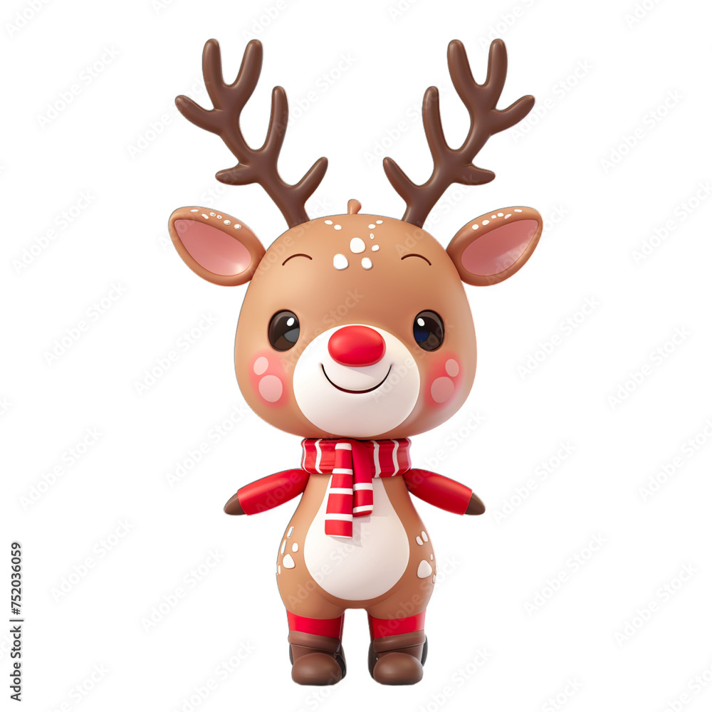 Fototapeta premium reindeer with nose