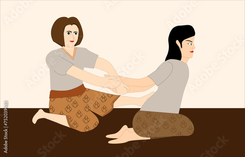 Thai massage helps heal the body.