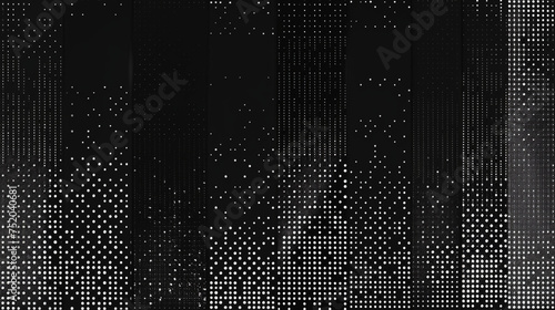A series of black and white images with a lot of dots