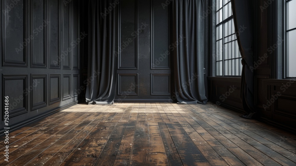Eerie Ambiance in a Dimly Lit Room Generative AI Eerie Ambiance in a Dimly Lit Room Generative AI