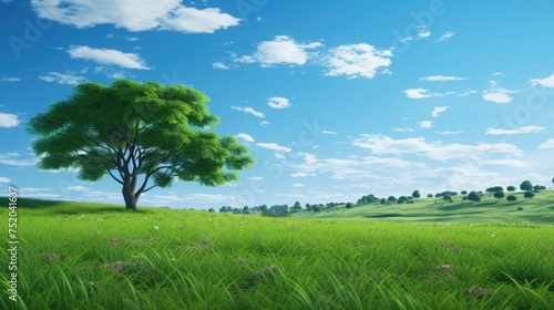 field of green grass and tree