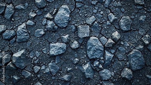 Asphalt Road Texture Background Generative AI photo