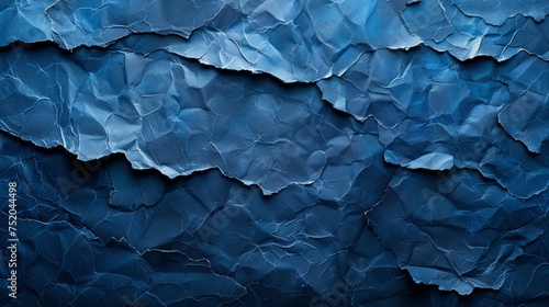 Wallpaper Mural Navy Blue Paper Texture Background Banner with Copy Space Generative AI Torontodigital.ca