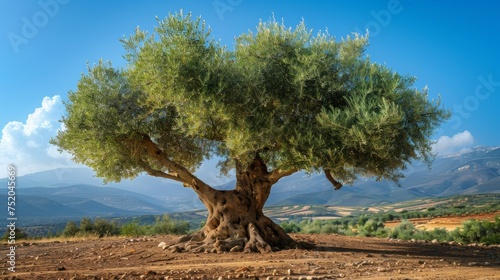 Olive Tree in Morocco Generative AI