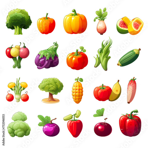 set of vegetables