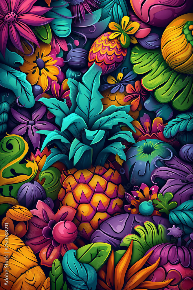 create a semi-busy picture embossed 3d effect, clean and sharp cartoon painted Doodles Generative AI create a semi-busy picture embossed 3d effect, clean and sharp cartoon painted Doodles Generative AI