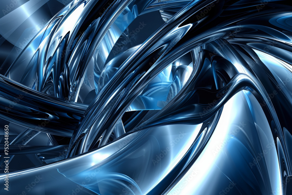 An abstract background to evoke innovation and creativity with a futuristic style, using cool blues and metallic accents. An abstract background to evoke innovation and creativity with a futuristic style, using cool blues and metallic accents.