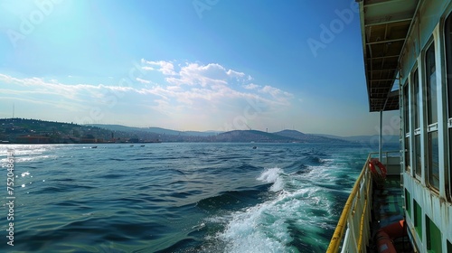 Istanbul city ferry and beautiful coastal views © Bushra