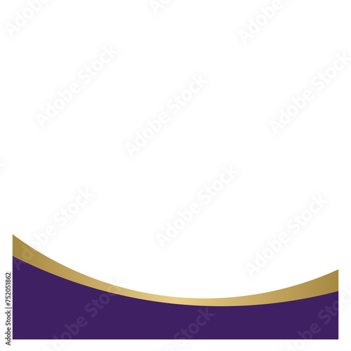 Purple Gold Modern Footer