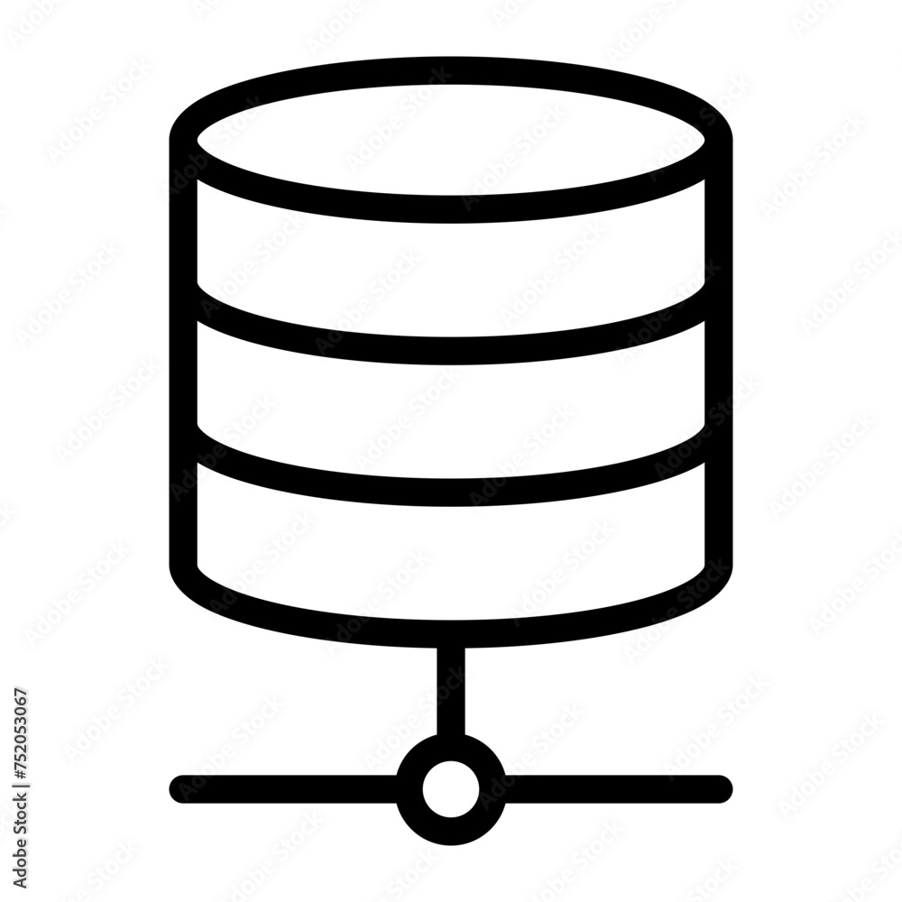 This is the Servers icon from the Data Storage and Databases icon collection with an Outline style This is the Servers icon from the Data Storage and Databases icon collection with an Outline style