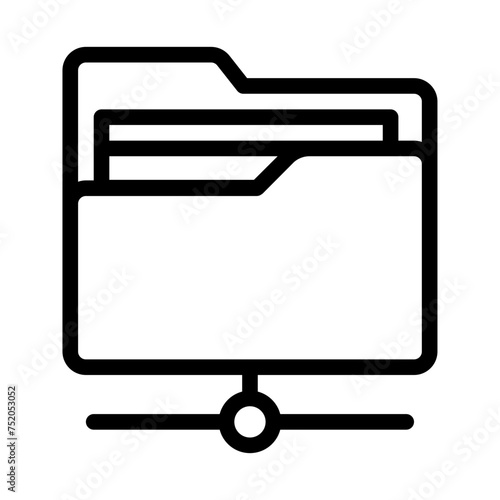 This is the Shared icon from the Data Storage and Databases icon collection with an Outline style