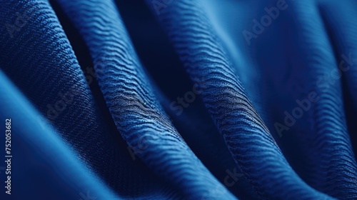 Wallpaper Mural Detailed shot of blue fabric, suitable for textile backgrounds Torontodigital.ca