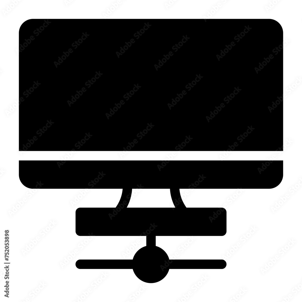 This is the Computer icon from the Data Storage and Databases icon collection with an Solid style This is the Computer icon from the Data Storage and Databases icon collection with an Solid style