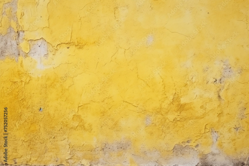 A yellow wall with peeling paint. Perfect for urban or vintage themes